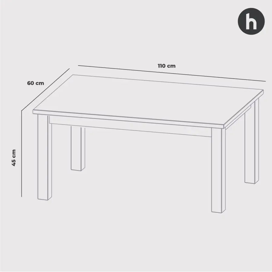 Tenstar Hygge Home 110 Sohvapöytä 3 Tenstar Hygge Home 110 Sohvapöytä