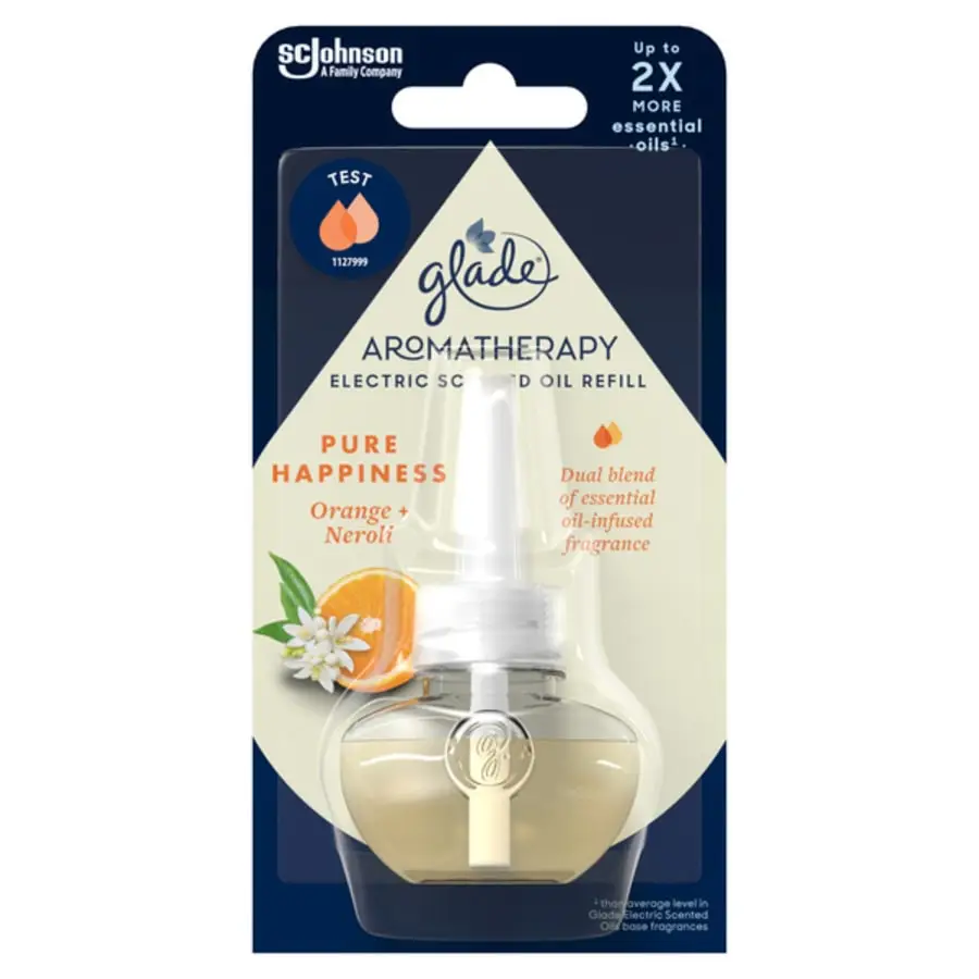 Glade® Glade Aromatherapy Pure Happiness Orange + Neroli 20 Ml Täyttö 3 Glade® Glade Aromatherapy Pure Happiness Orange + Neroli 20 Ml Täyttö