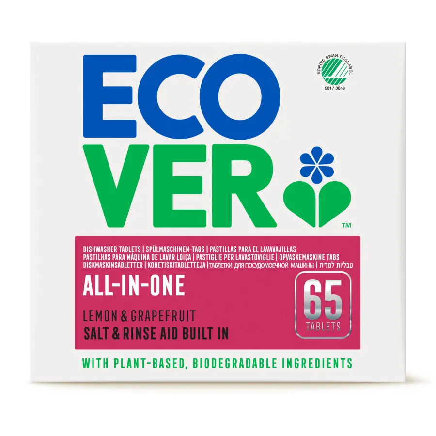 Ecover All-in-One 65 Kpl Konetiskitabletti 3 Ecover All-in-One 65 Kpl Konetiskitabletti