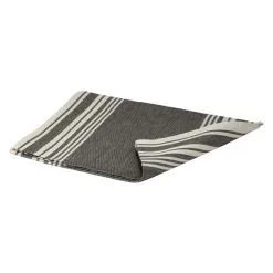 Lumo Musta Raidallinen 50x150 Cm Laudeliina