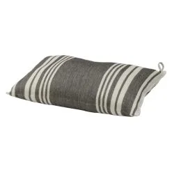 Lumo Musta Raidallinen 40x20 Cm Saunatyyny