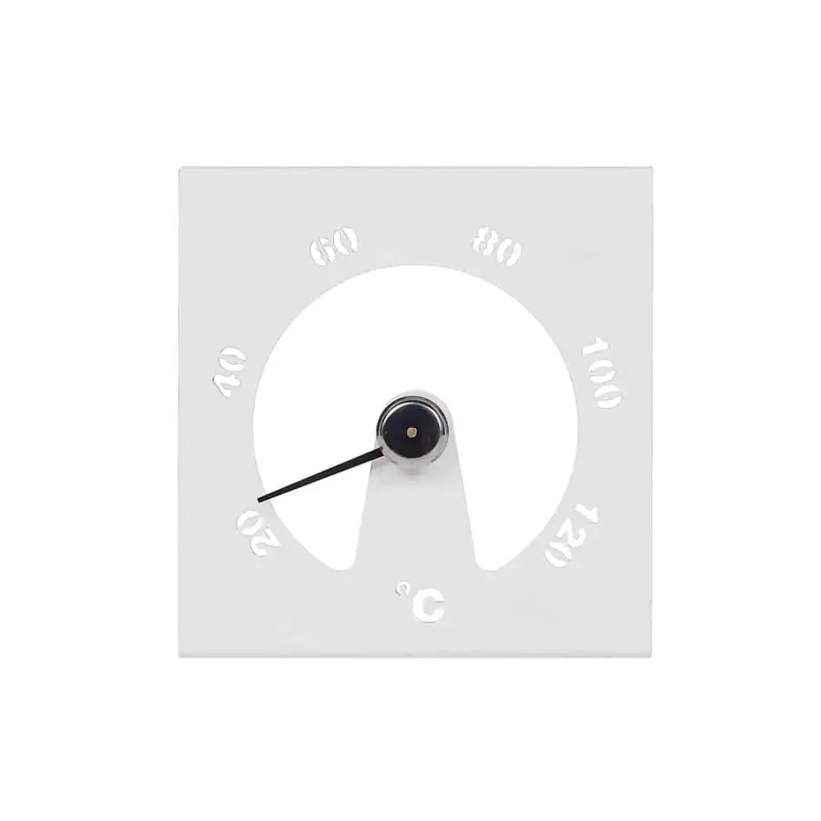 Lumo Neliö Valkoinen Alumiini Saunamittari 3 Lumo Neliö Valkoinen Alumiini Saunamittari