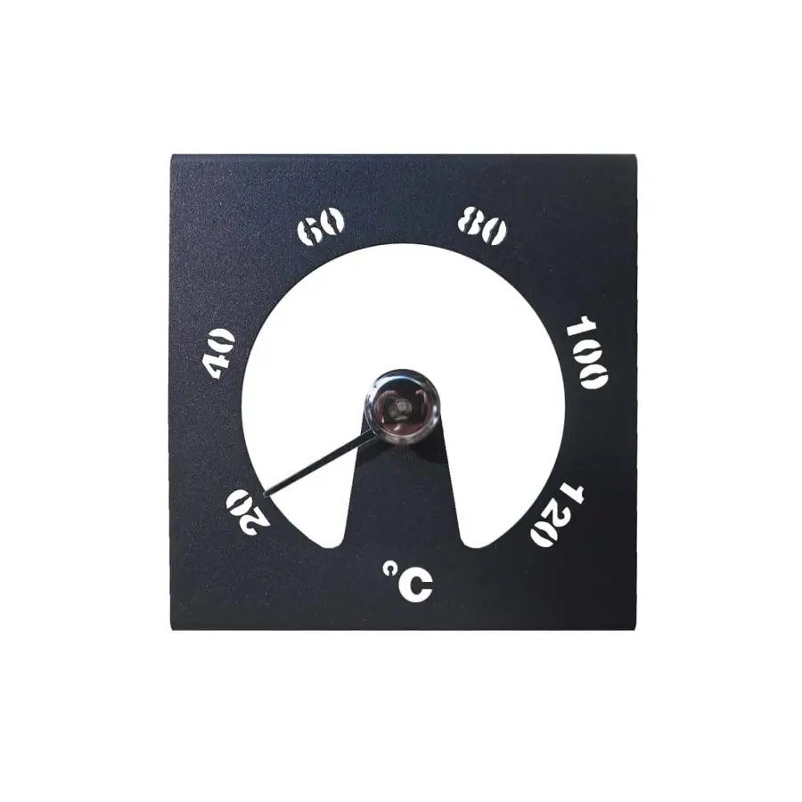 Lumo Neliö Musta Alumiini Saunamittari 3 Lumo Neliö Musta Alumiini Saunamittari