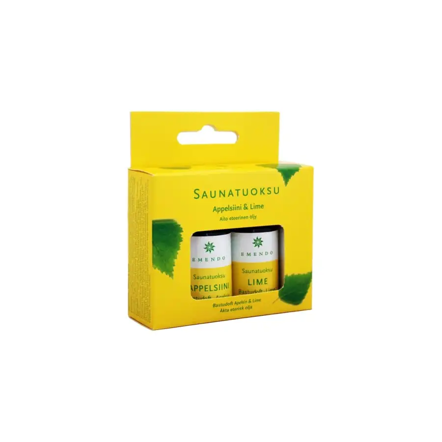 Emendo Appelsiini&Lime 2x10 Ml Saunatuoksu 3 Emendo Appelsiini&Lime 2x10 Ml Saunatuoksu
