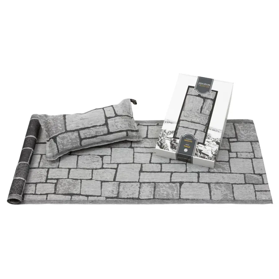 Jokipiin Pellava Kivetys Saunasetti 3 Jokipiin Pellava Kivetys Saunasetti