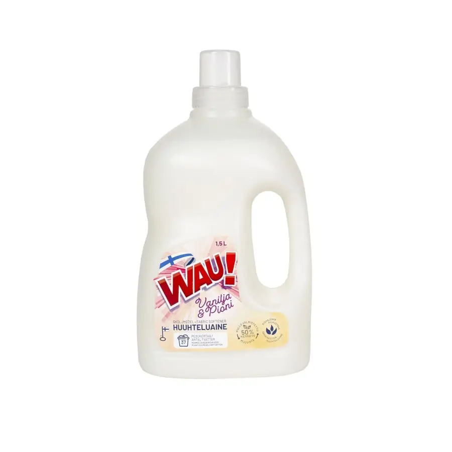 Wau! Vanilja & Pioni 1,5 L Huuhteluaine 3 Wau! Vanilja & Pioni 1,5 L Huuhteluaine
