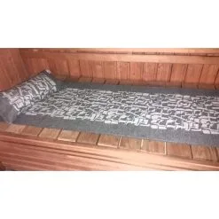 Alajärven Kotitekstiili Kaarna Musta 43x150 Cm Laudeliina