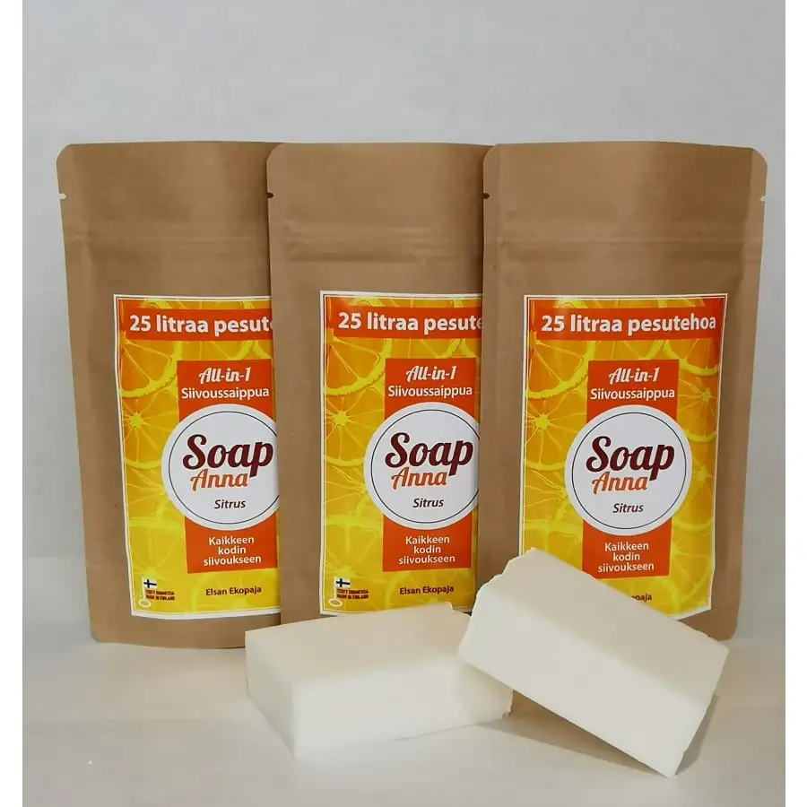 Elsan Ekopaja Soap Anna Sitrus 110 G Siivoussaippua 3 Elsan Ekopaja Soap Anna Sitrus 110 G Siivoussaippua