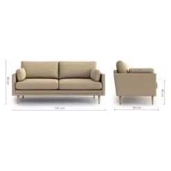 Optisofa Emilly Sandy 3-istuttava Sohva 10 Optisofa Emilly Sandy 3-istuttava Sohva -Huonekalut myymälä 6438014302423 4