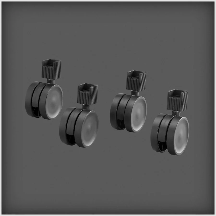 Elfa 4kpl Musta Telinepyörä 3 Elfa 4kpl Musta Telinepyörä