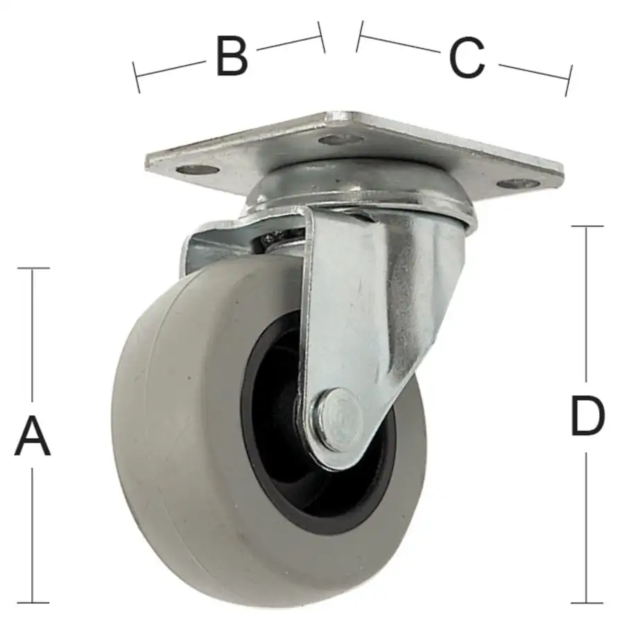 Habo 4007 75 Mm Kääntyvä Kalustepyörä 3 Habo 4007 75 Mm Kääntyvä Kalustepyörä