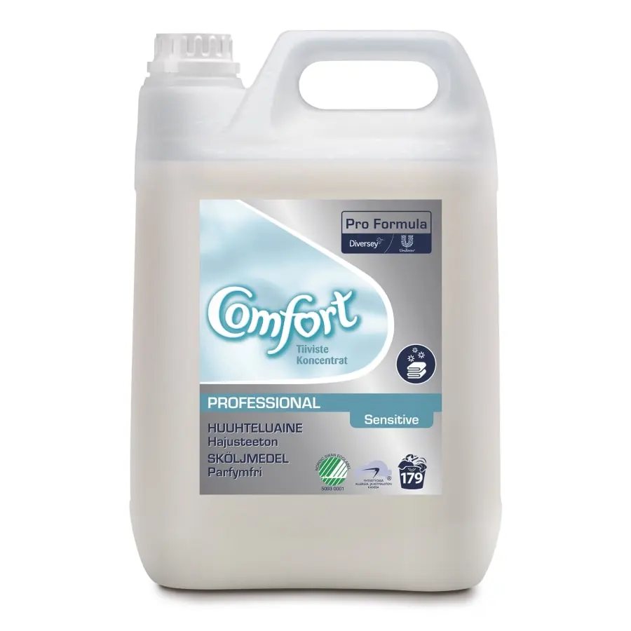 Diversey Comfort Sensitive Professional 5 L Tekstiilien Huuhteluaine 3 Diversey Comfort Sensitive Professional 5 L Tekstiilien Huuhteluaine