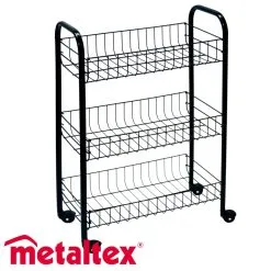 Siena 3-tasoinen Musta Korivaunu