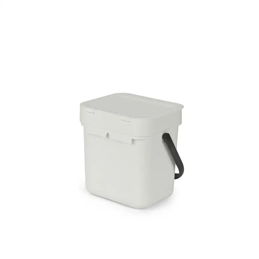 Brabantia Sort&Go Vaaleanharmaa 3L Roska-astia 5 Brabantia Sort&Go Vaaleanharmaa 3L Roska-astia - Image 3