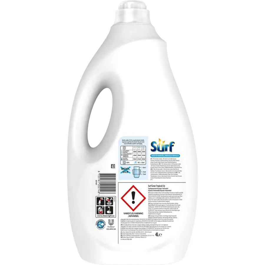 Surf® Surf Great Tropical Lily 4 L Pyykinpesuaine 4 Surf® Surf Great Tropical Lily 4 L Pyykinpesuaine - Image 2