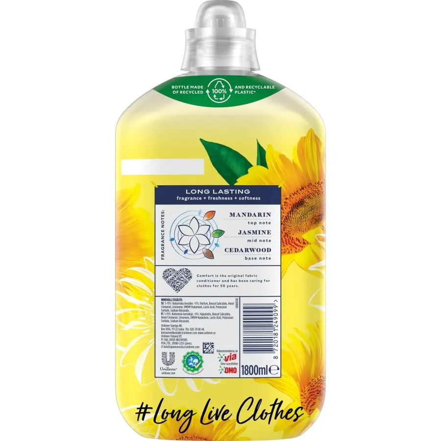 Comfort Sunfresh 1,8 L Huuhteluaine 4 Comfort Sunfresh 1,8 L Huuhteluaine - Image 2